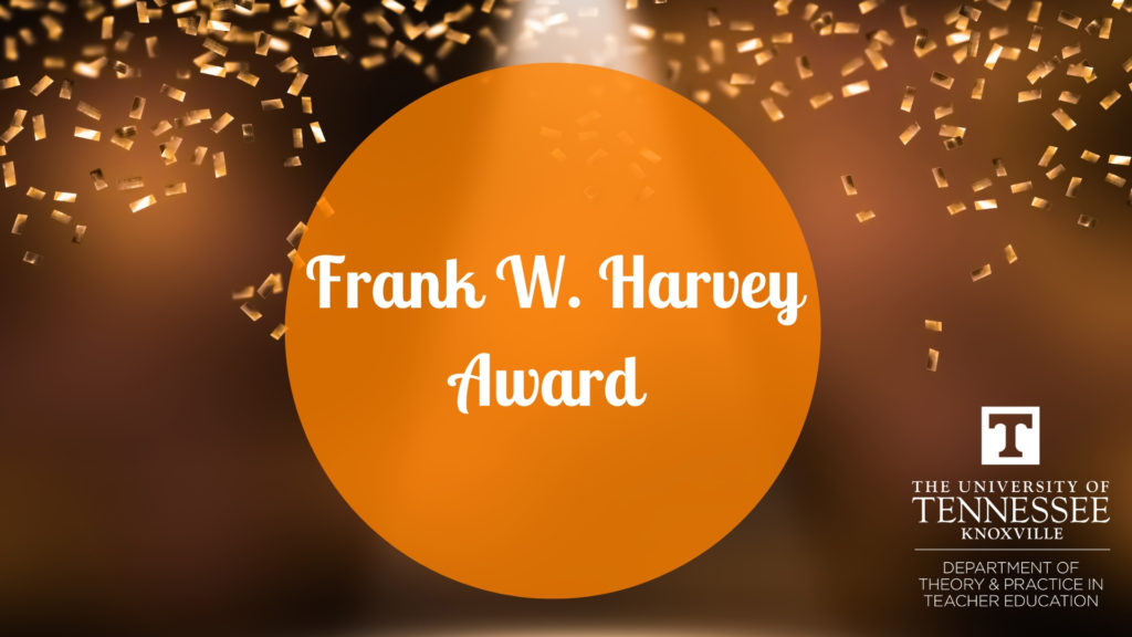 Frank W Harvey Award graphic