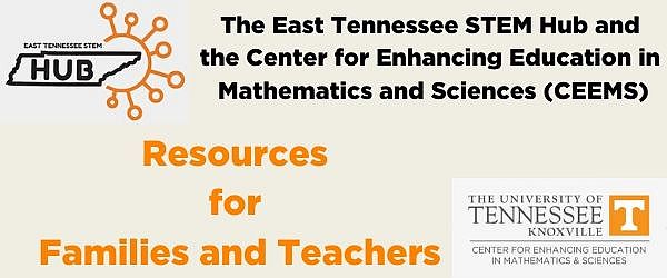 East TN STEM Hub and CEEMS resources banner