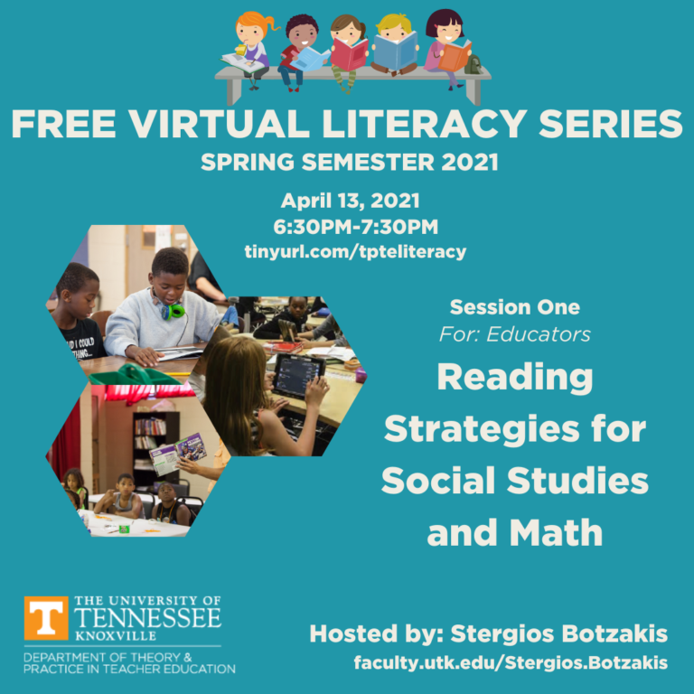 April 13 2021 literacy series reading strategies for social studies and math