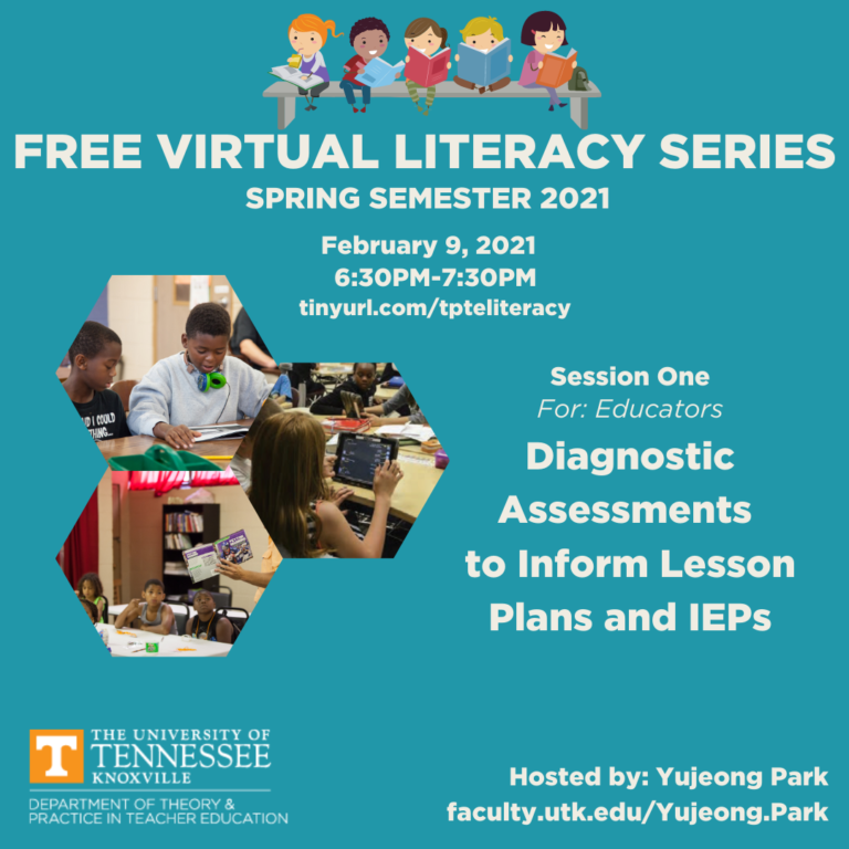 February Session One virtual literacy series info panel