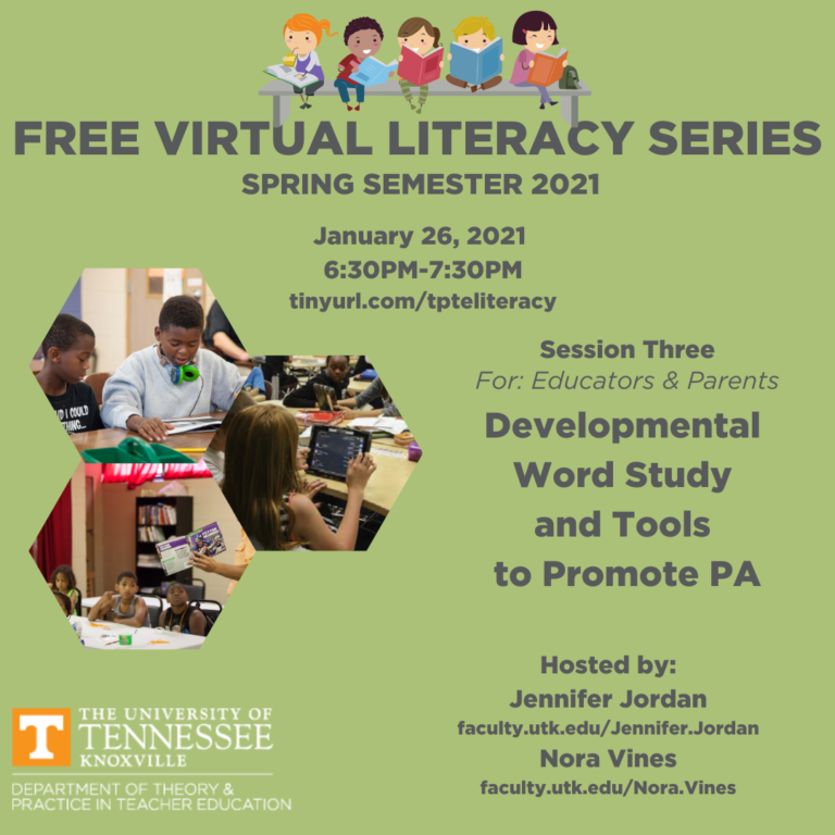 Virtual Literacy Series Session Three Information