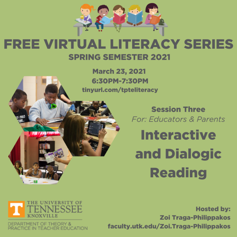 March 25 Literacy Series graphic Interactive Reading