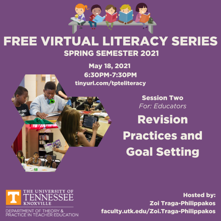 May 18, 2021 literacy series revision practices and goal setting