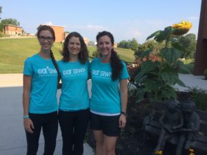 Kilpatrick, Wolbers and Dostal in SIWI t-shirts