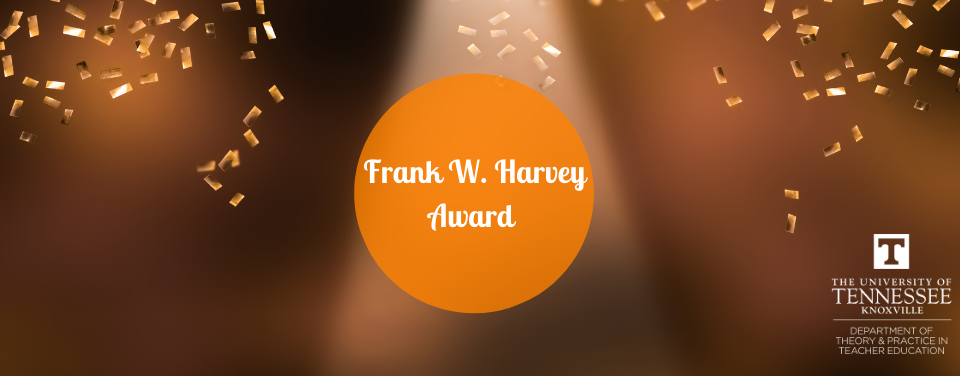 Frank W. Harvey Award graphic